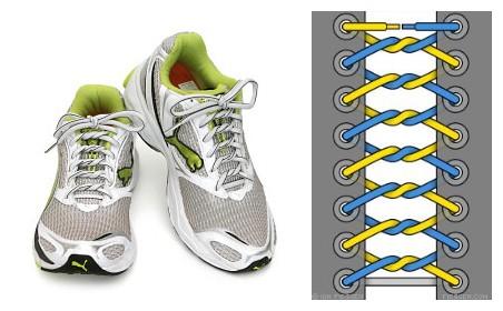 361运动鞋鞋带穿法图片